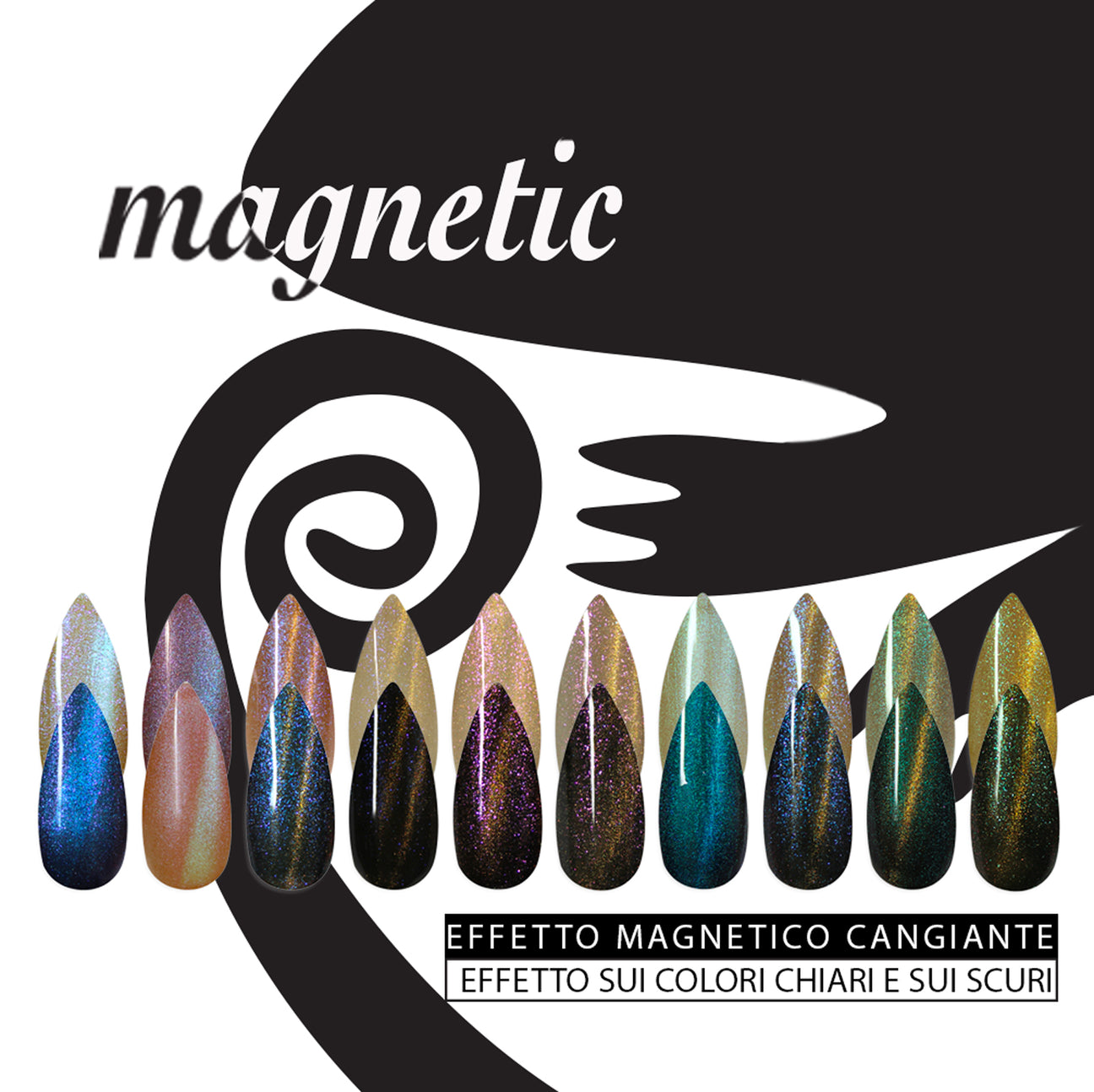 cat eye gel color magnetici