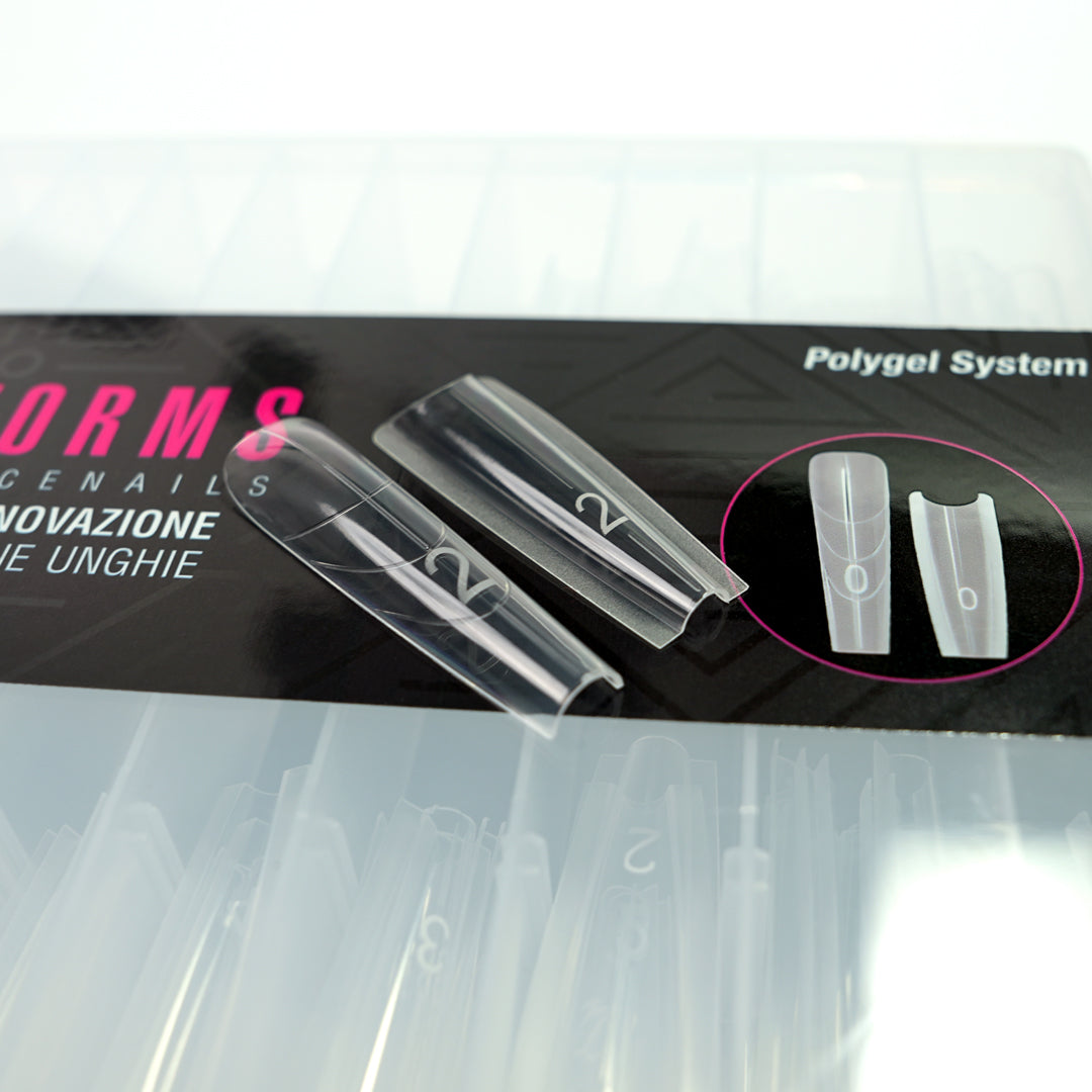 Dual Form 27 - Sandwich Ballerina Beauty Space Nails – Forme Professionali per Ricostruzione Unghie Perfetta