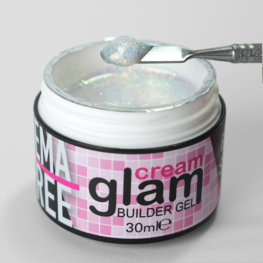 Starry White - Cream Glam Builder Gel 30 ml - Hema Free