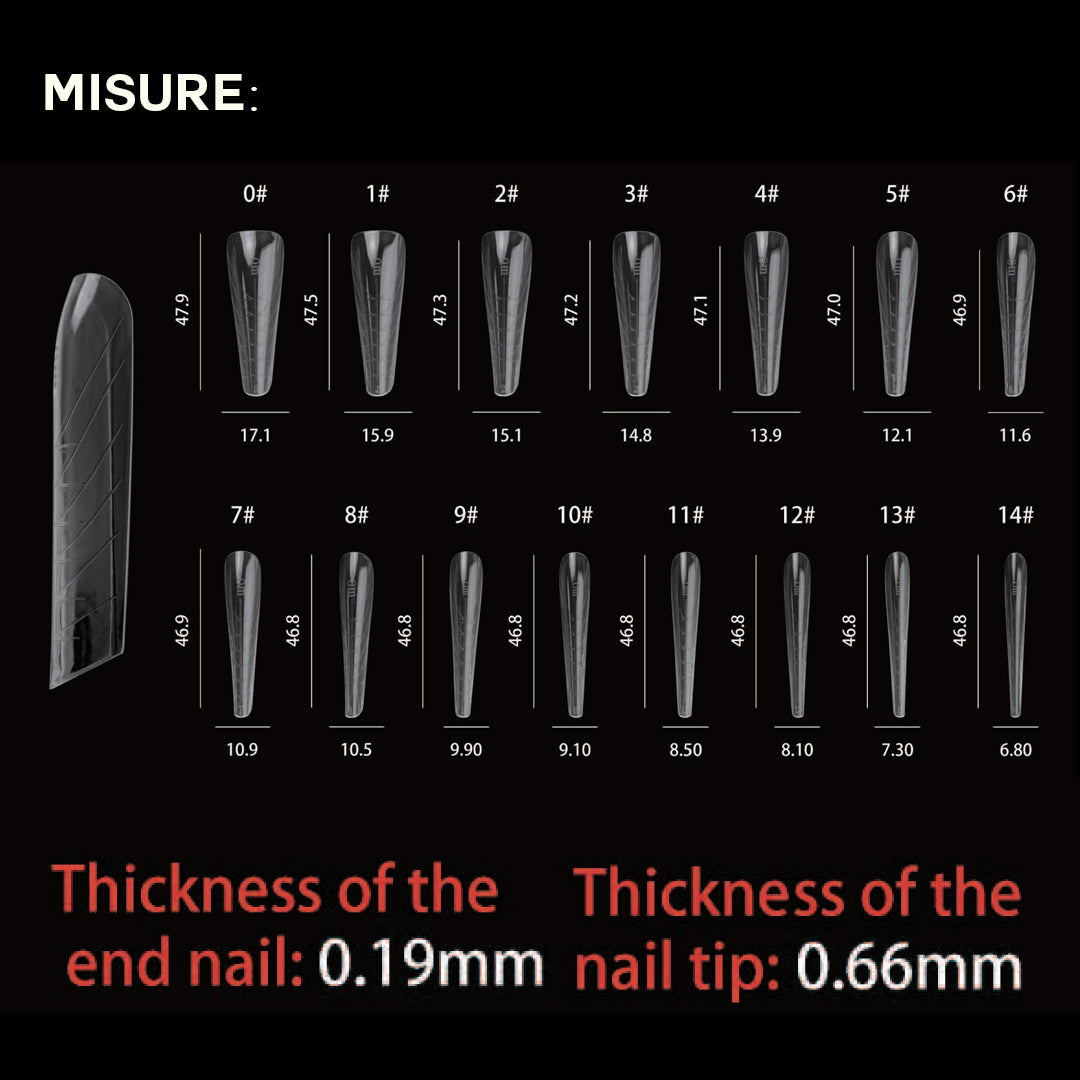 Dual Form 21 - Mandorla Russa – Girocuticole Zero Millimetri - Formine rosa trasparenti in box 150 PZ