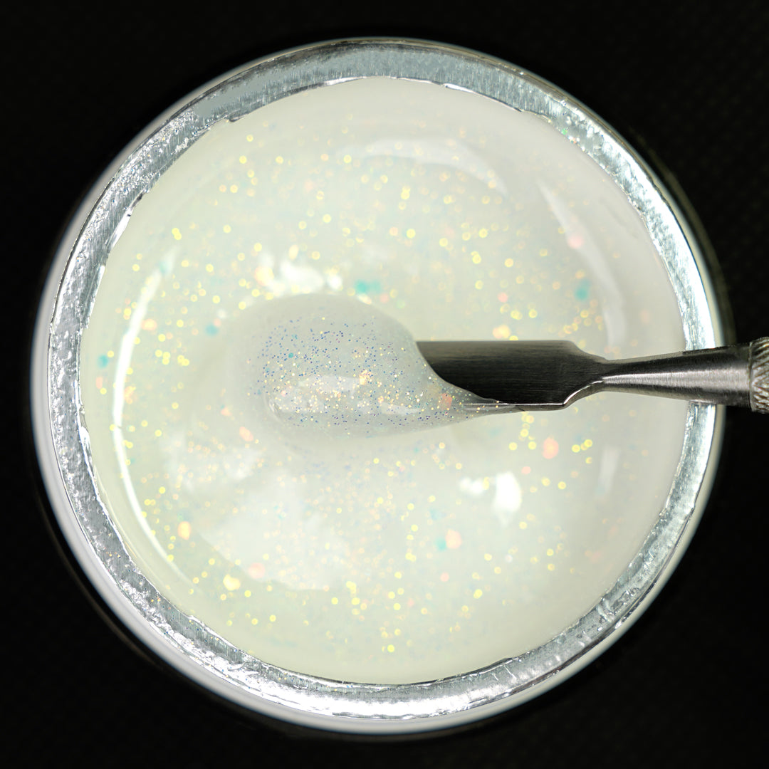 White Stardust - FAST HARD - Cream Glam Builder Gel 30 ml - Hema Free