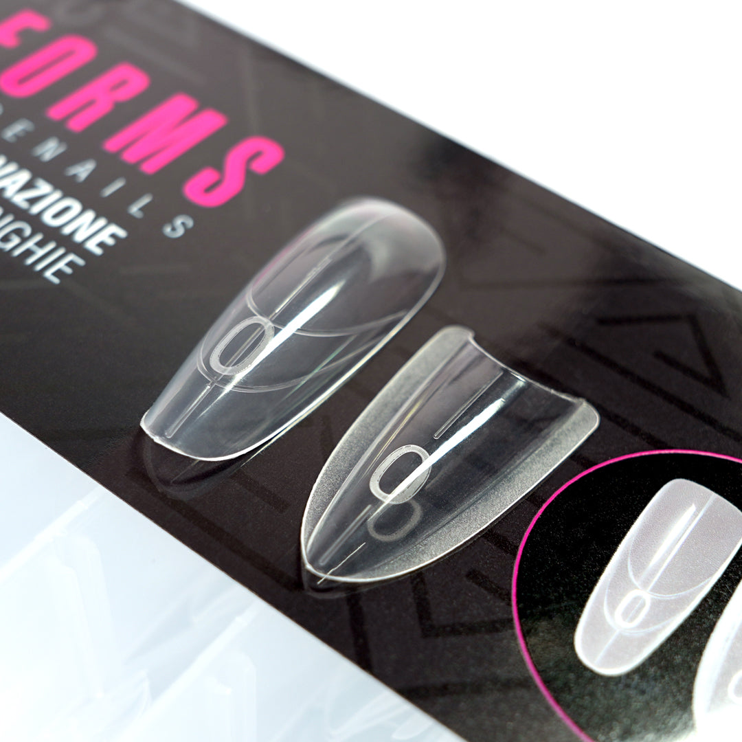 Dual Form 26 - Sandwich Mandorla Beauty Space Nails – Forme Professionali per Ricostruzione Unghie Perfetta