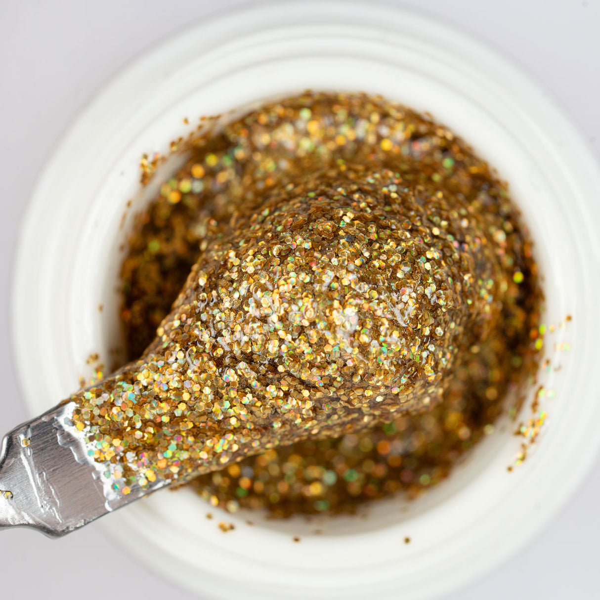 Gel color Glitter trasparente effetto vetro UV e Led 5ml - ORO GLAMOUR 04