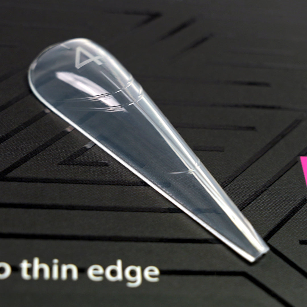 Dual Form 24 - Stiletto – Girocuticole Smussato & Apice Tecnico - Formine trasparenti in box 150 PZ