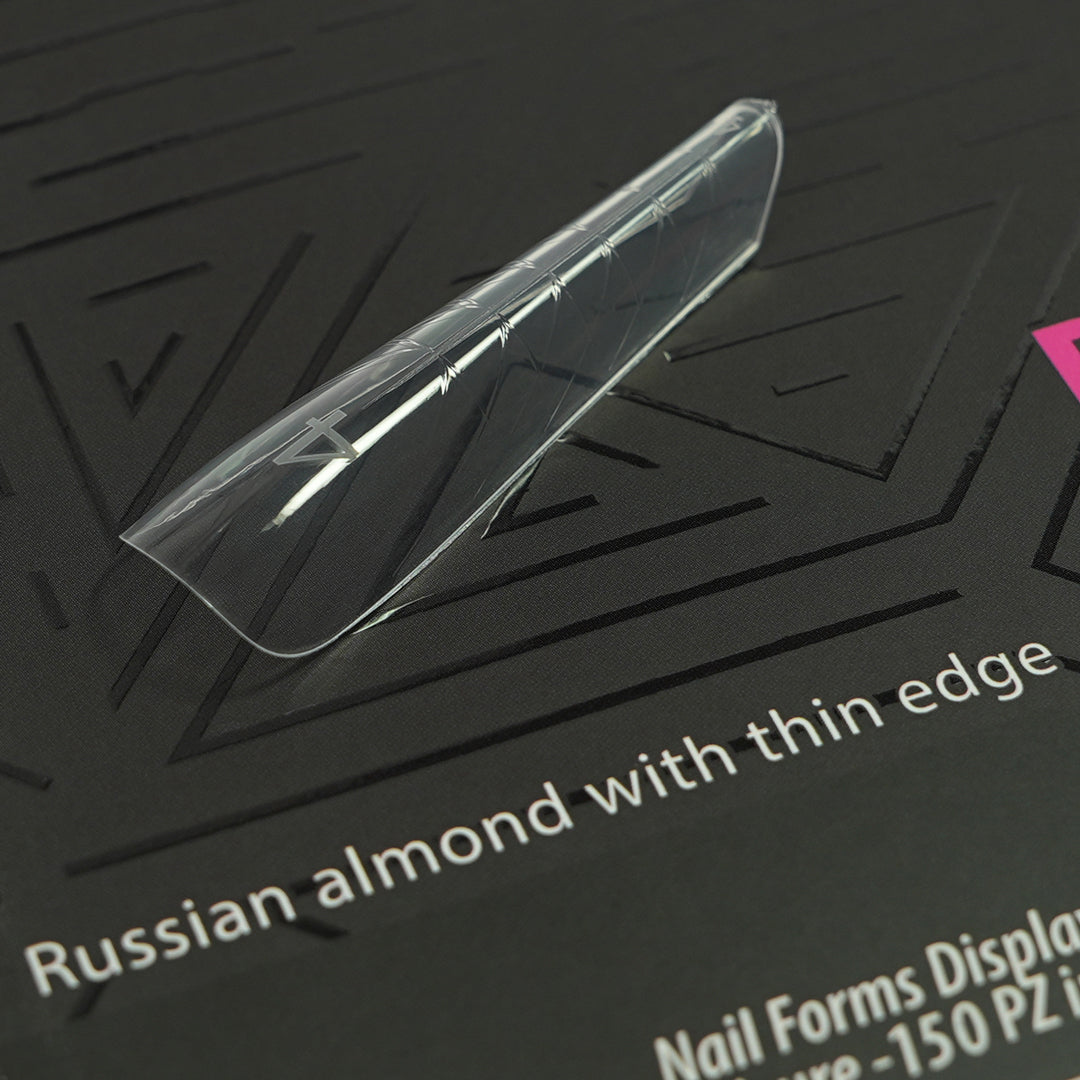 Dual Form 21 - Mandorla Russa – Girocuticole Zero Millimetri - Formine rosa trasparenti in box 150 PZ