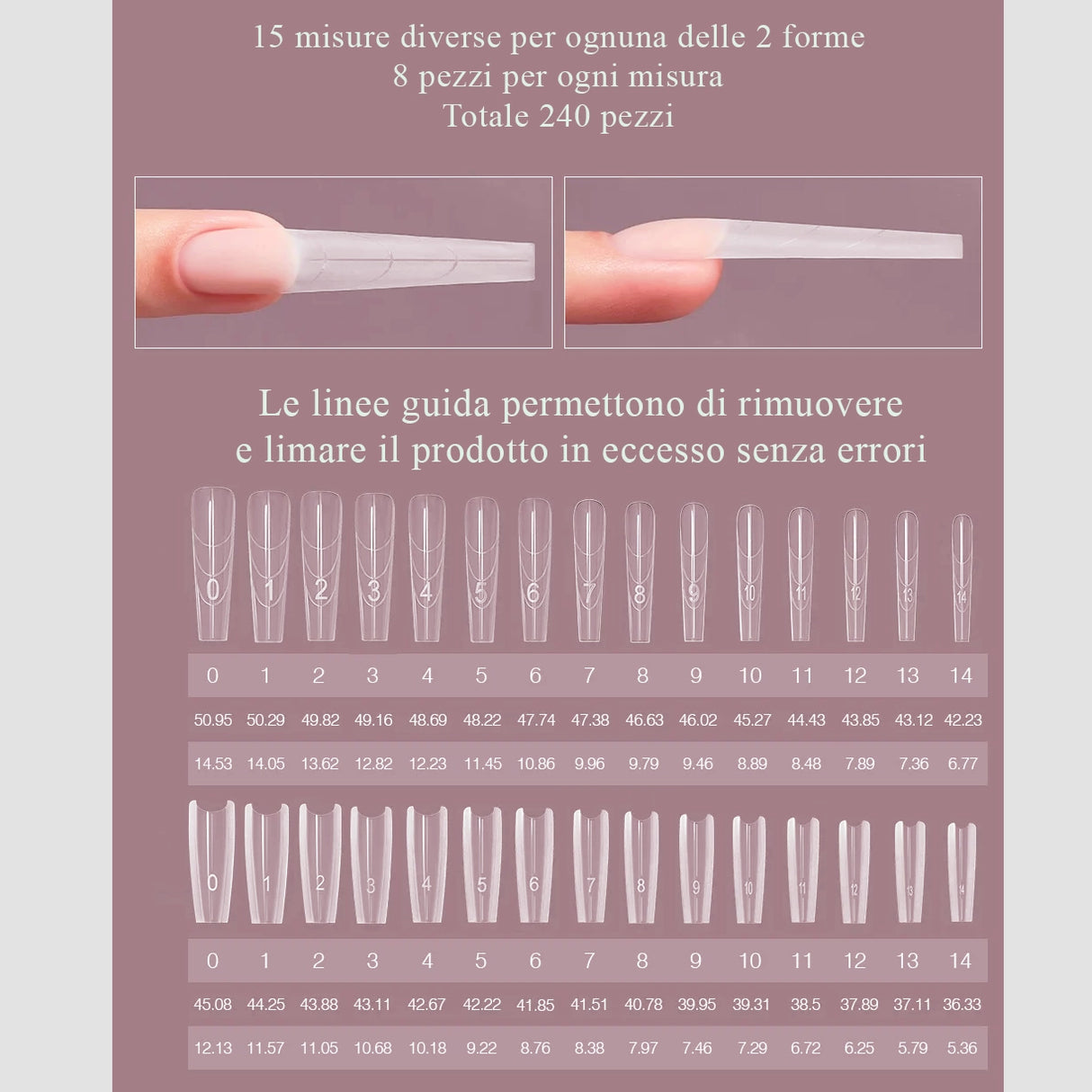 Dual Form 27 - Sandwich Ballerina Beauty Space Nails – Forme Professionali per Ricostruzione Unghie Perfetta