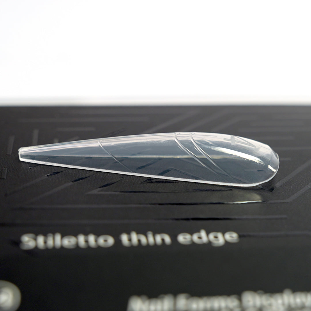 Dual Form 24 - Stiletto – Girocuticole Smussato & Apice Tecnico - Formine trasparenti in box 150 PZ