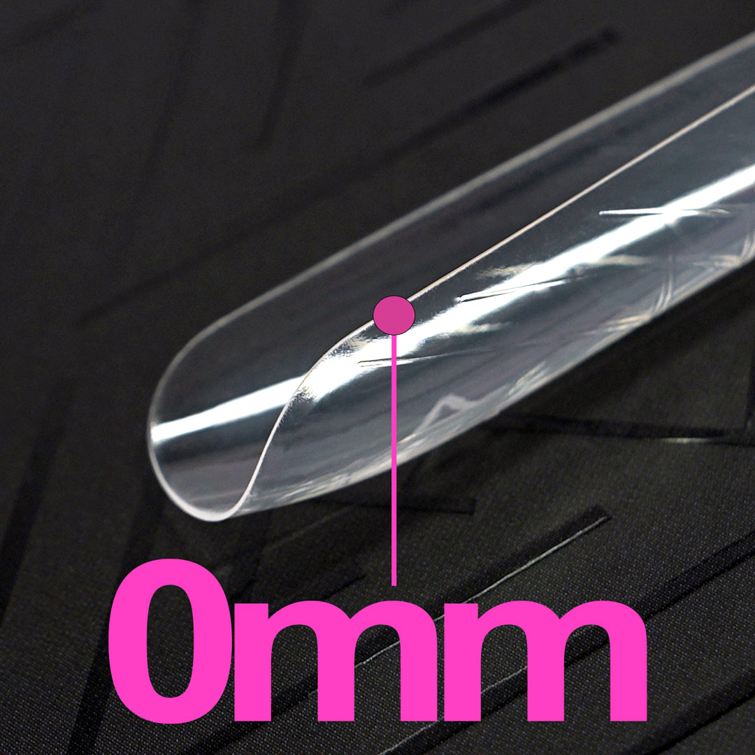 Dual Form 21 - Mandorla Russa – Girocuticole Zero Millimetri - Formine rosa trasparenti in box 150 PZ