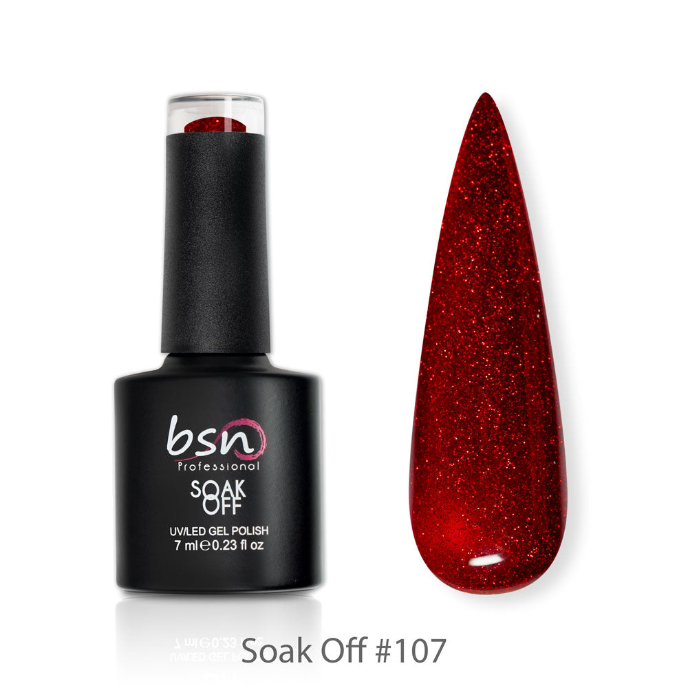 Red Collection - 6 colori - Soak Off Color da 7ml cad. Smalto semipermanente