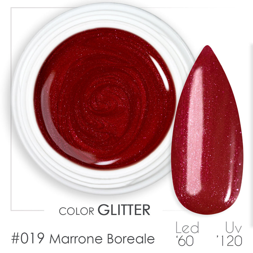 019 - Marrone Boreale - Gel UV Colorato - BSN Professional Glitter