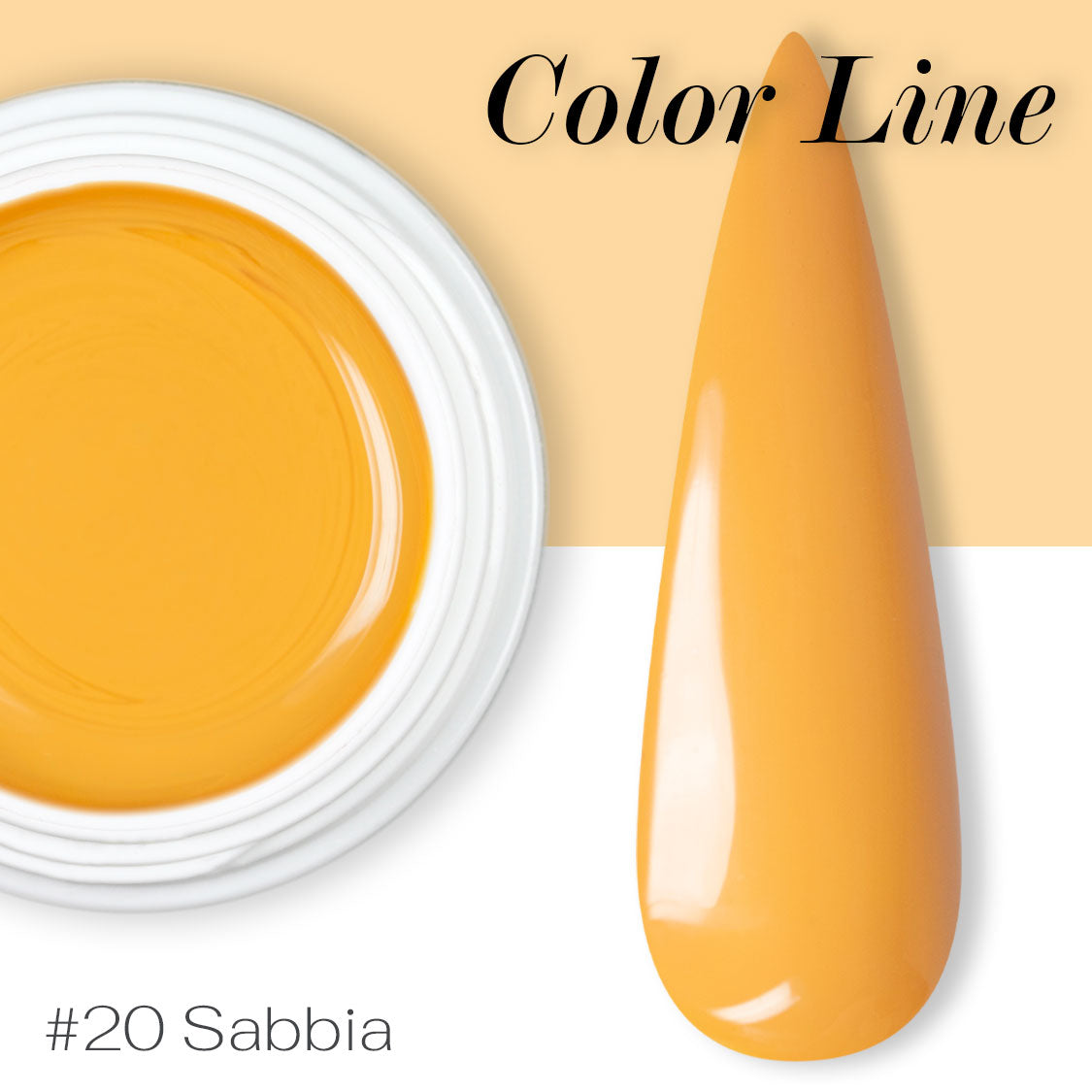 20 - Sabbia - Coprente - Gel UV Colorato - Color line - 5ml