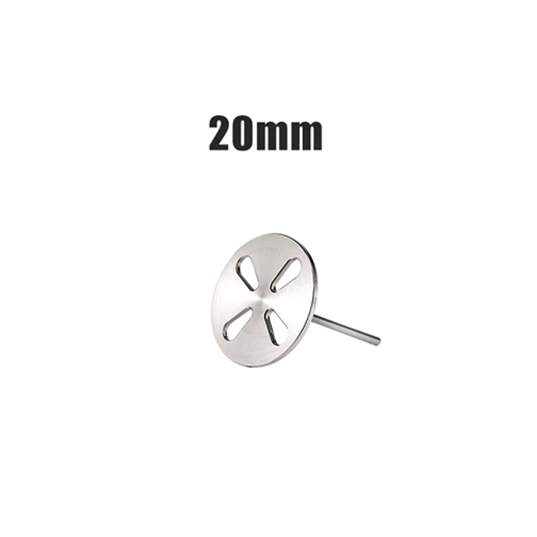 Punta supporto in metallo disco per rimuovere calli pedicure podisc 15-20-25-35mm