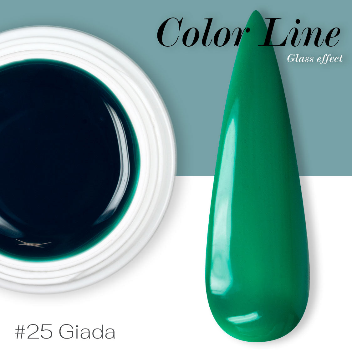 25 - Giada - Glass Effect - Gel UV Colorato - Color line - 5ml