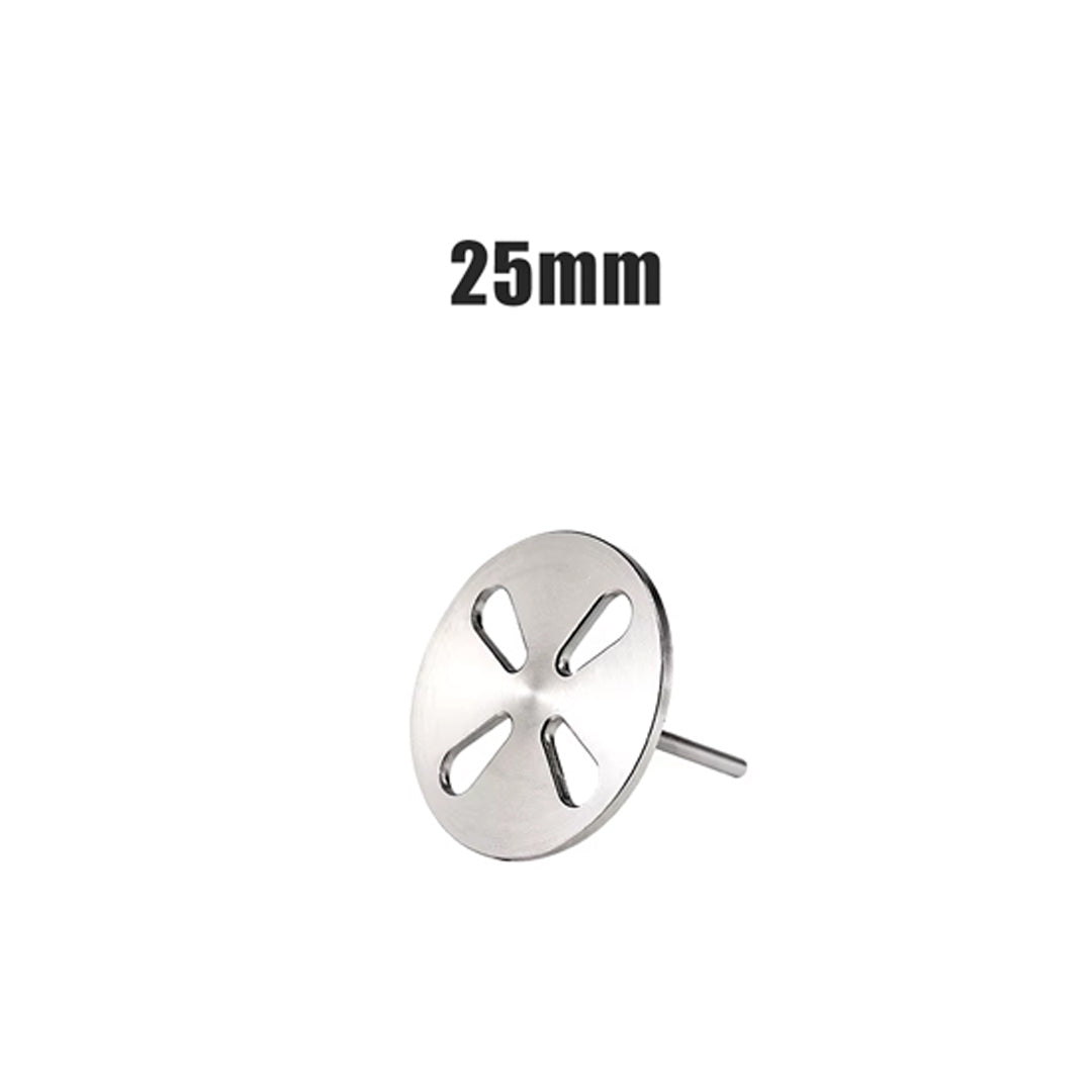 Punta supporto in metallo disco per rimuovere calli pedicure podisc 15-20-25-35mm
