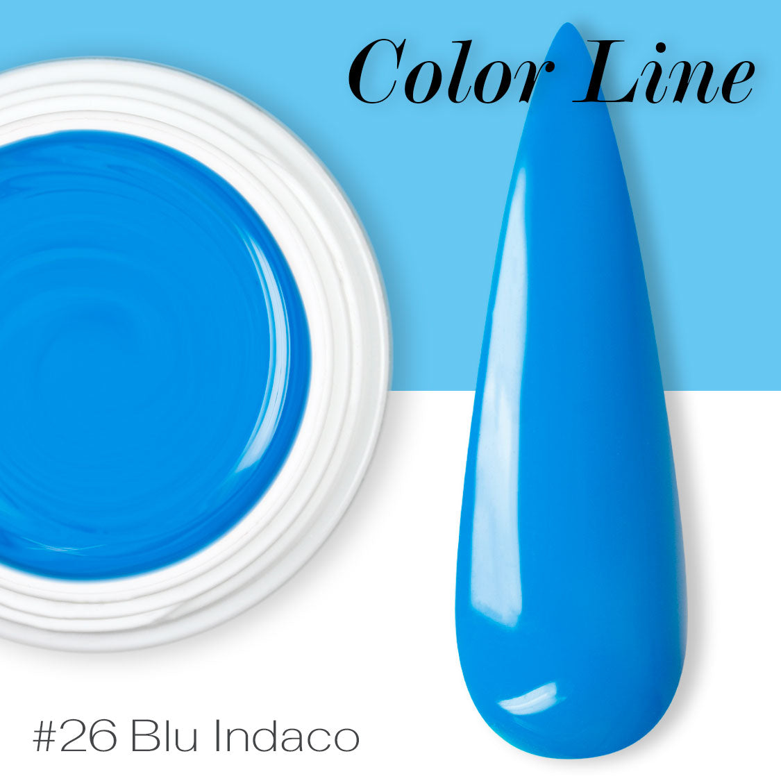 26 - Blu indaco - Coprente - Gel UV Colorato - Color line - 5ml