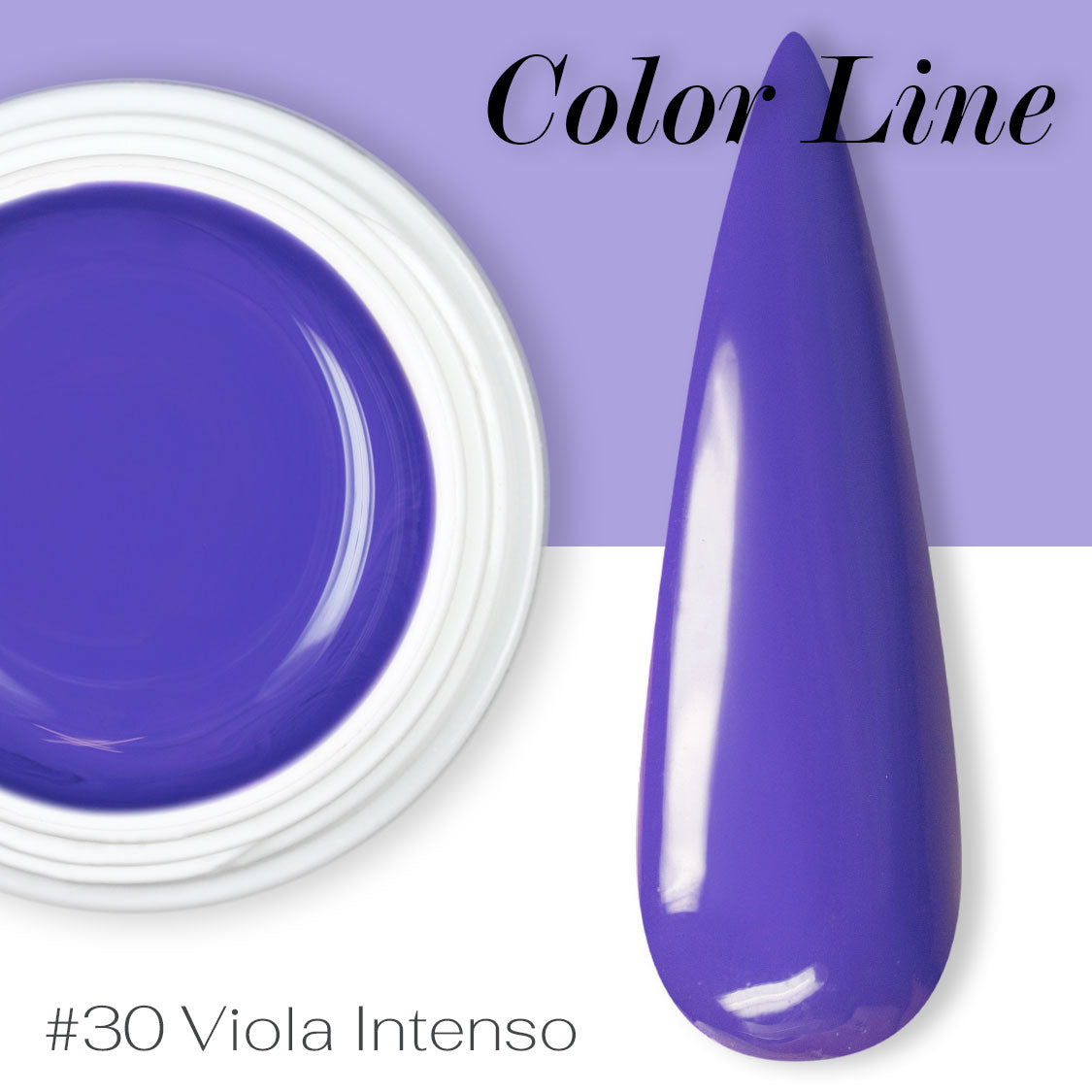 30 - Viola intenso - Coprente - Gel UV Colorato - Color line - 5ml