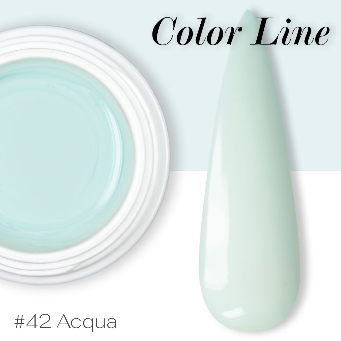 42 - Acqua - Coprente - Gel UV Colorato - Color line - 5ml