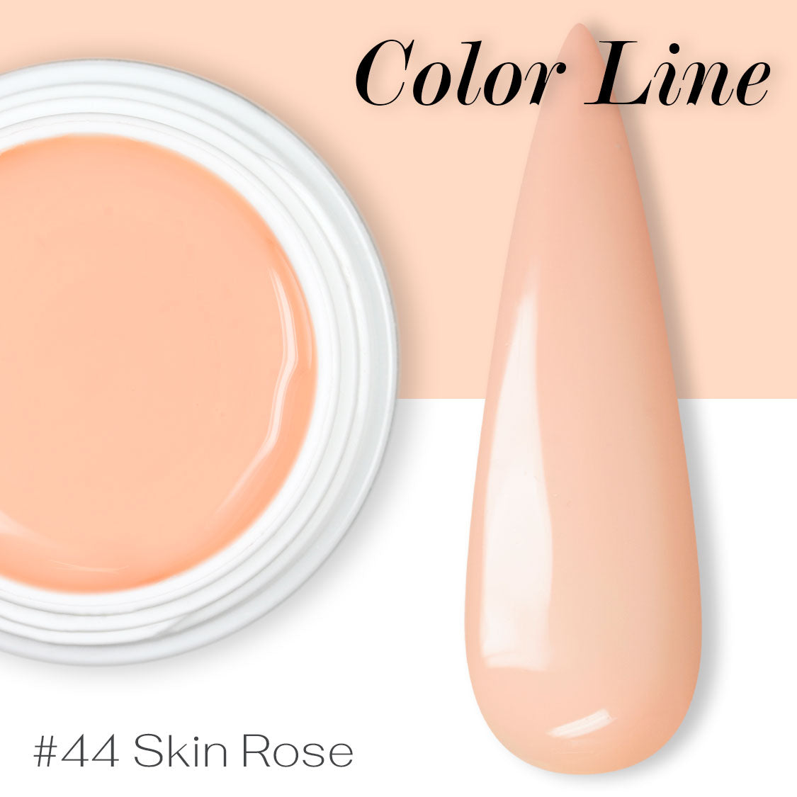44 - Skin rose - Coprente - Gel UV Colorato - Color line - 5ml