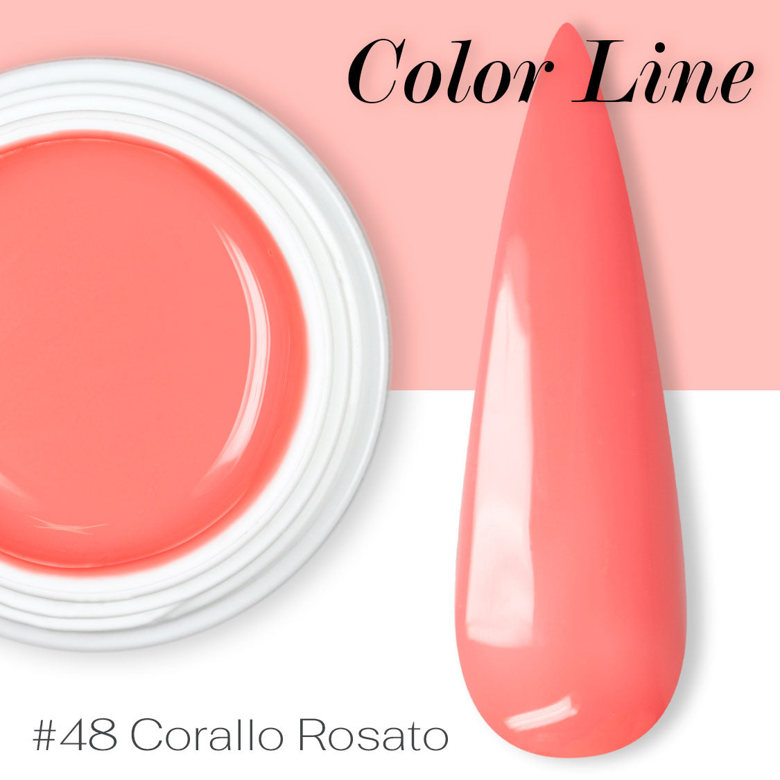48 - Corallo rosato - Coprente - Gel UV Colorato - Color line - 5ml