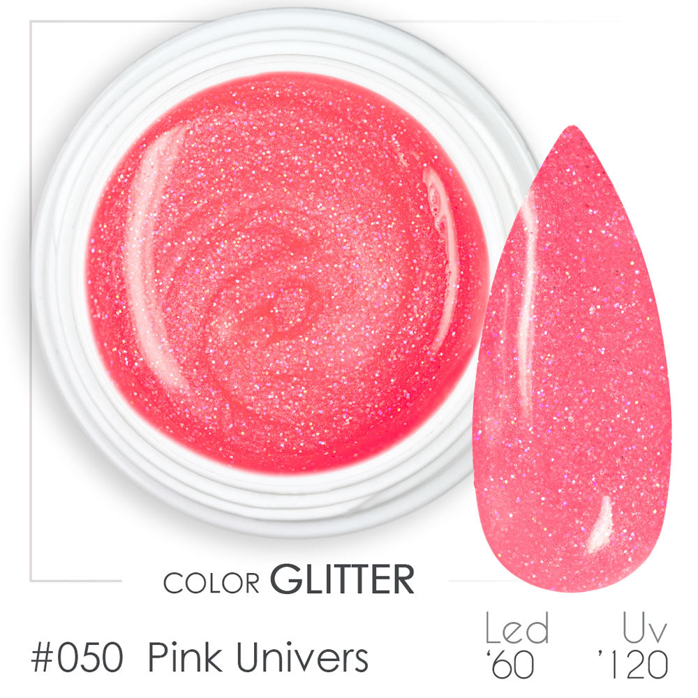 050 - Pink Univers - Gel UV Colorato - BSN Professional Glitter