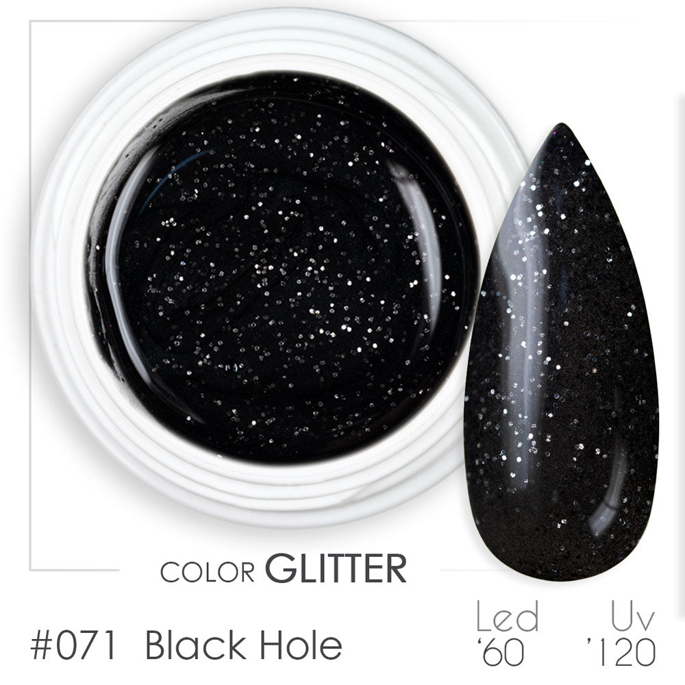 071 - Black Hole - Gel UV Colorato - BSN Professional Glitter