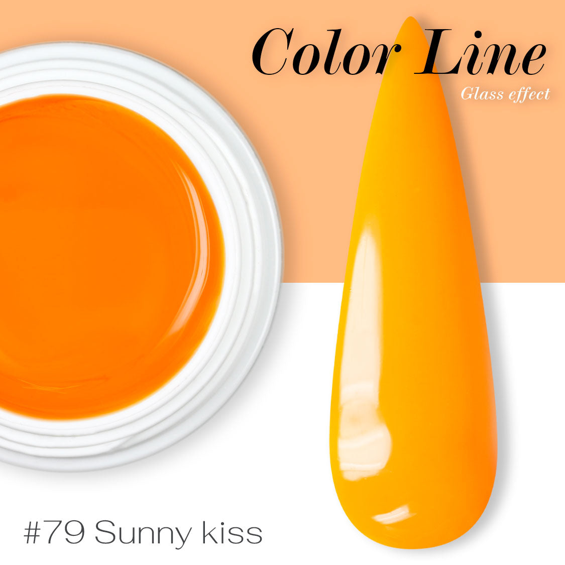 79 - Sunny kiss - Glass Effect - Gel UV Colorato - Color line - 5ml