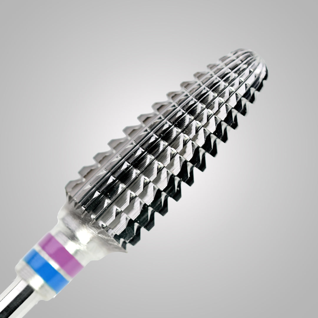 Punta Mais Barrel T12 Ø 4.8 mm - Fascia blu rosa - BSN Remove Corn Pro Medium - grana medio grossa