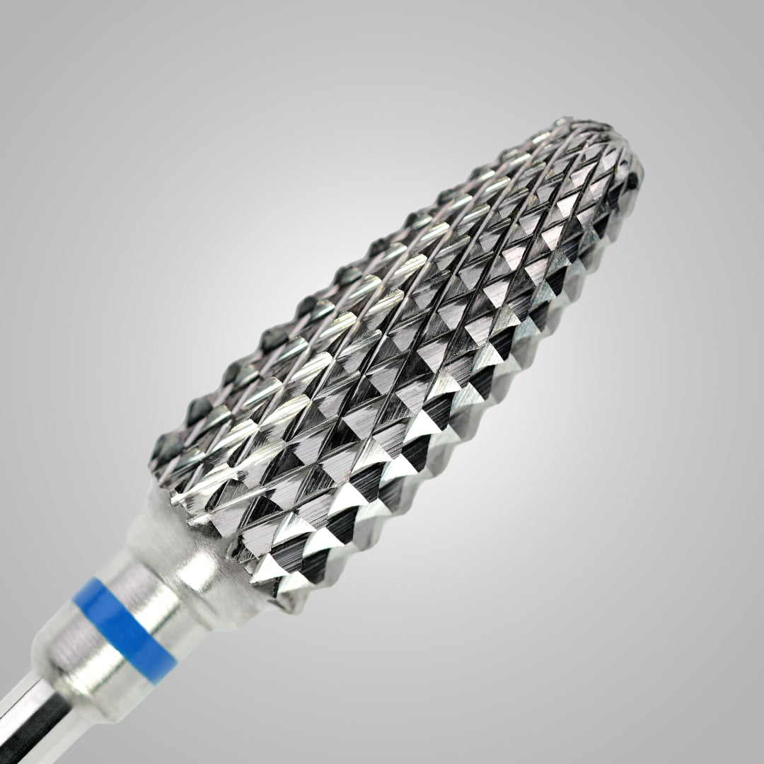 Punta Flame Cone Ø 6 mm - Fascia blu - BSN Remove Cone Medium - grana media