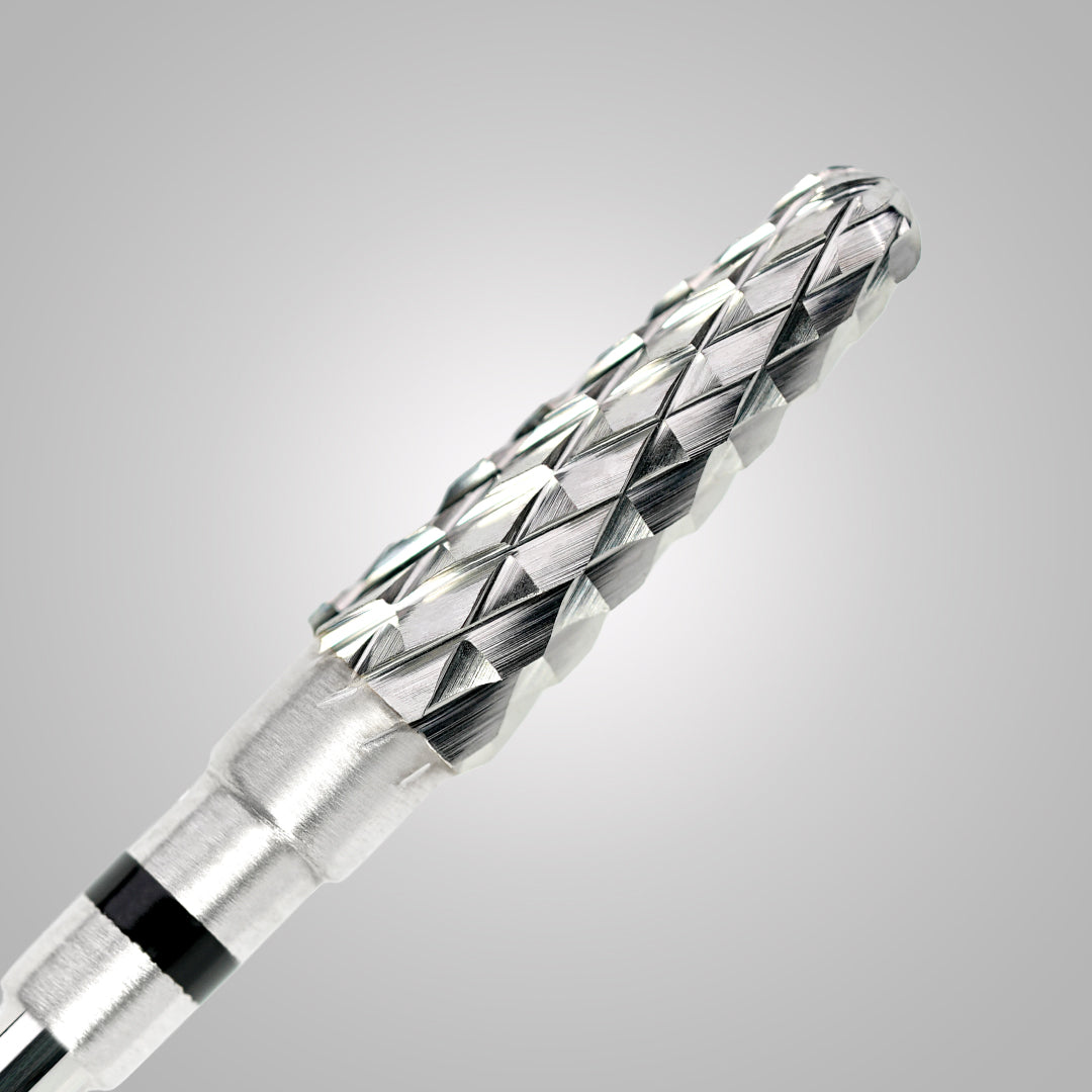 Punta Carbide Conica Extra Strong – anello nero XC - BSN Small Umbrella Bit - grana extra