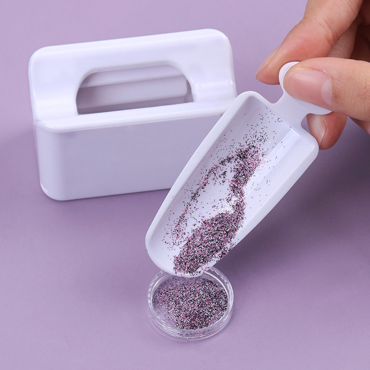 Raccoglitore polveri glitter e polveri acriliche