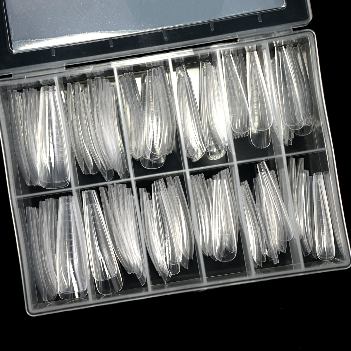 Dualforms 20 - Dual form Long Coffin sottile XL - Formine trasparenti 120 pezzi