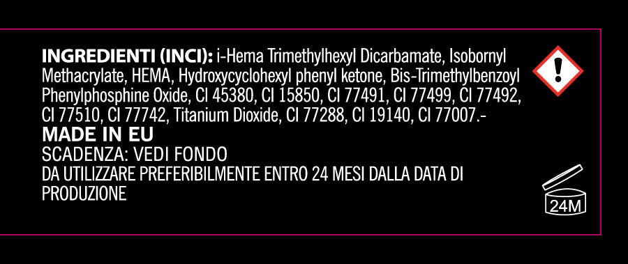 Plastilina gel UV/LED - colore nero - 5ml