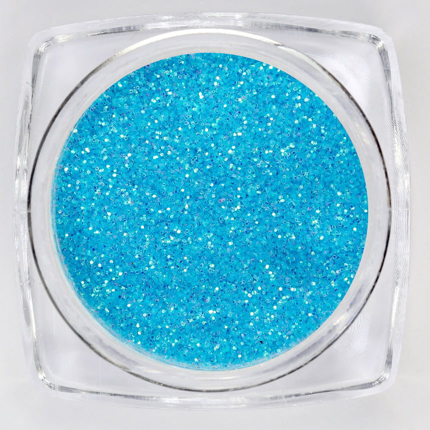Barattolino decorazione Polvere Glitter Azzurro