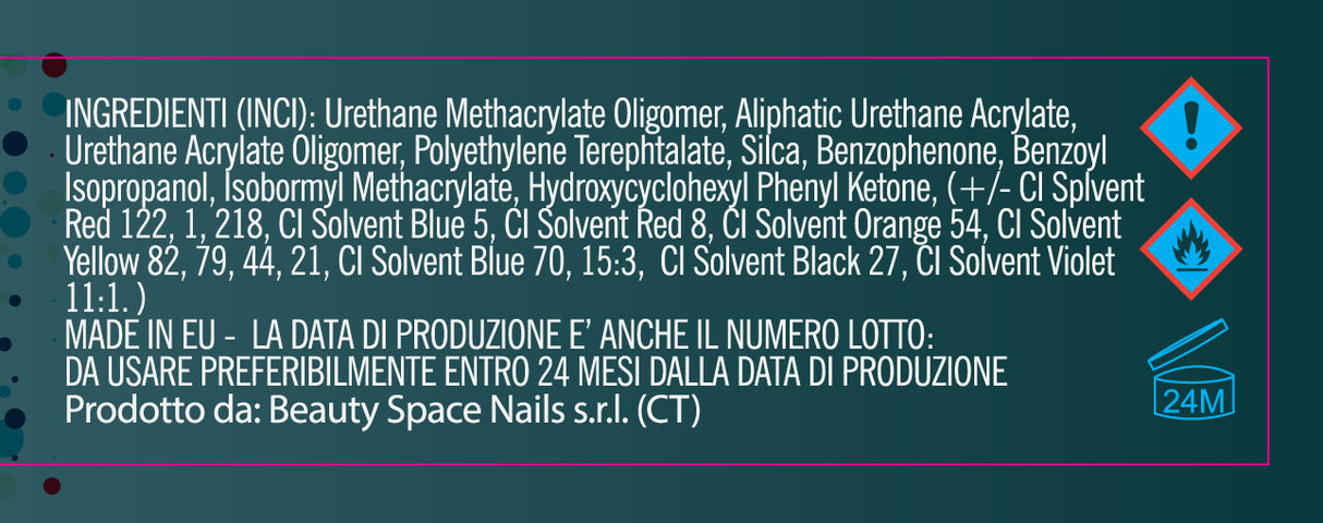 Gel color Glitter trasparente effetto vetro UV e Led 5ml - SMERALDO 23