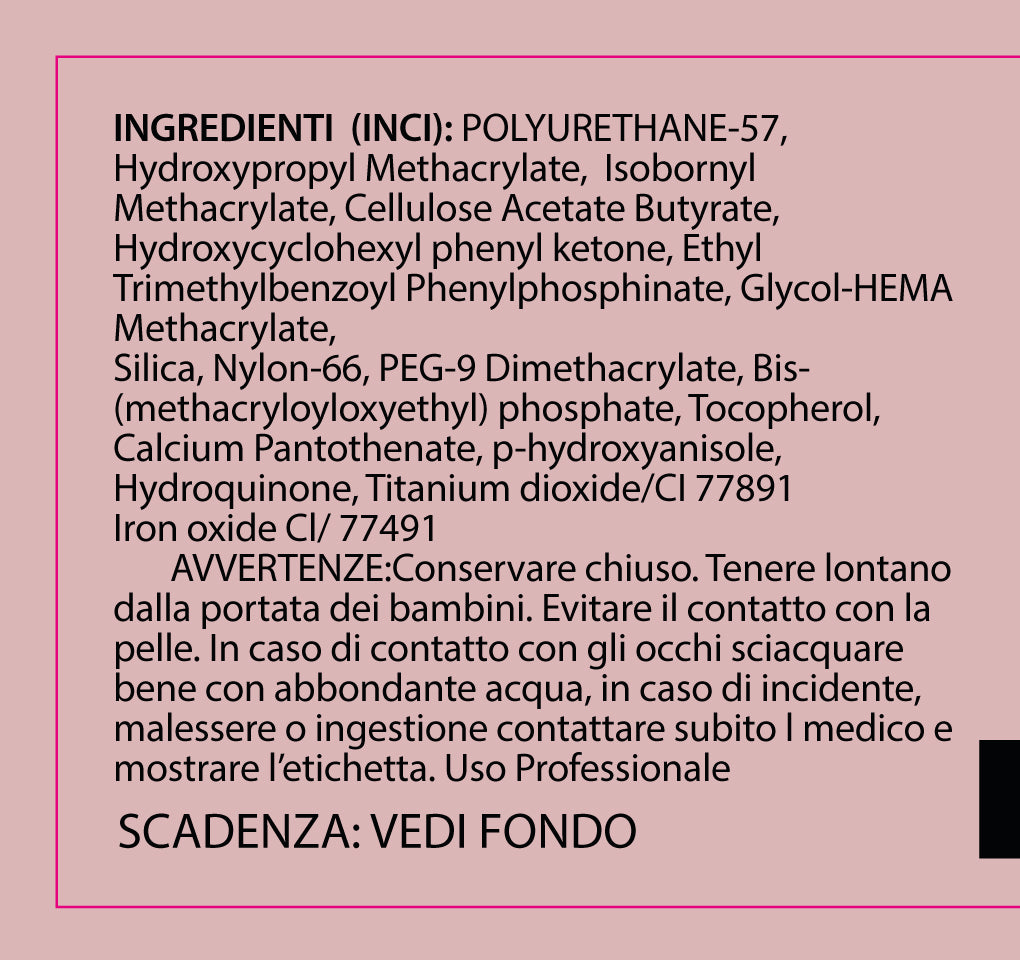 Nude - Hd Nylon Soak Off Base Builder con Vitamina E e Calcio 12ml