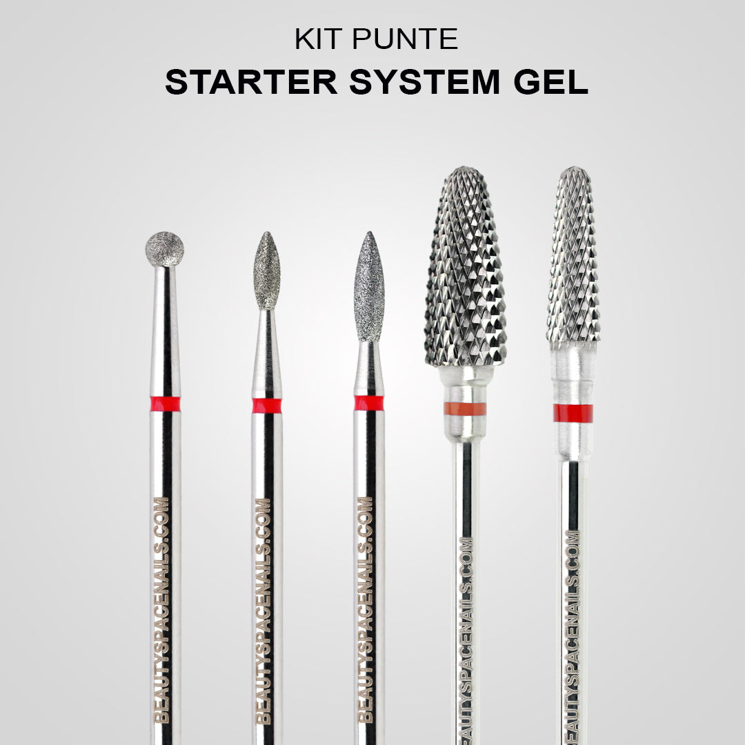 Kit Punte Starter System Gel – Essenziale per Preparazione, Refill e Rifinitura