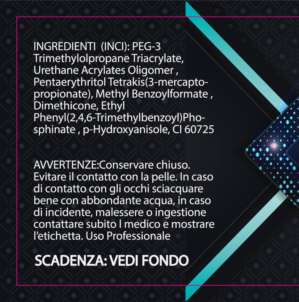 Andromeda - Sparkle Finish Top Coat con paillettes glitter, senza dispersione