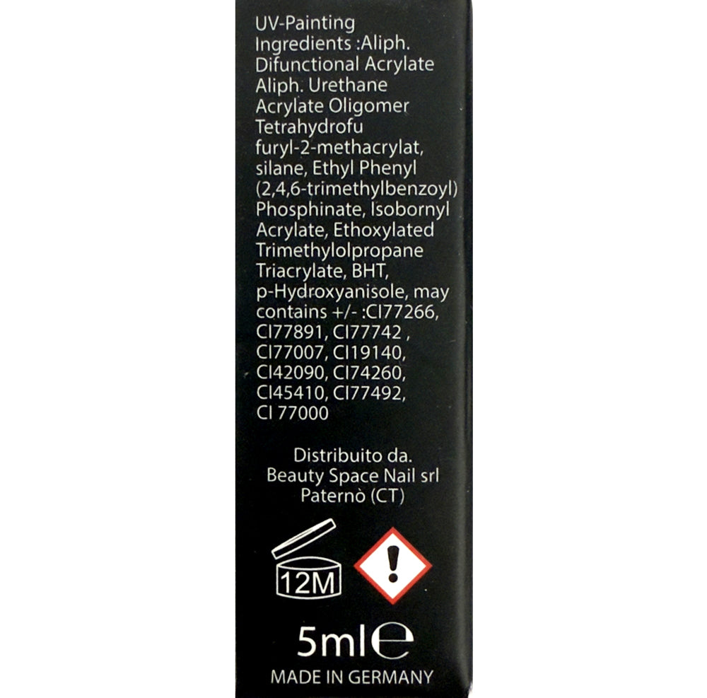 Nero Black - Painting Gel UV e LED - coprenti - senza dispersione - HEMA FREE