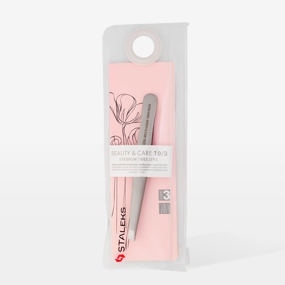 Pinzette per sopracciglia BEAUTY & CARE 10 TYPE 3 (largo con inclinazione)