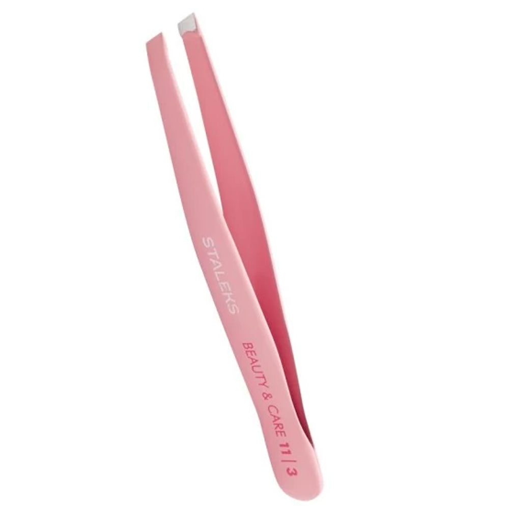 Pinzetta Rosa Per Sopracciglia BEAUTY & CARE 11 TIPO 3 (Bordi Smussati Larghi)