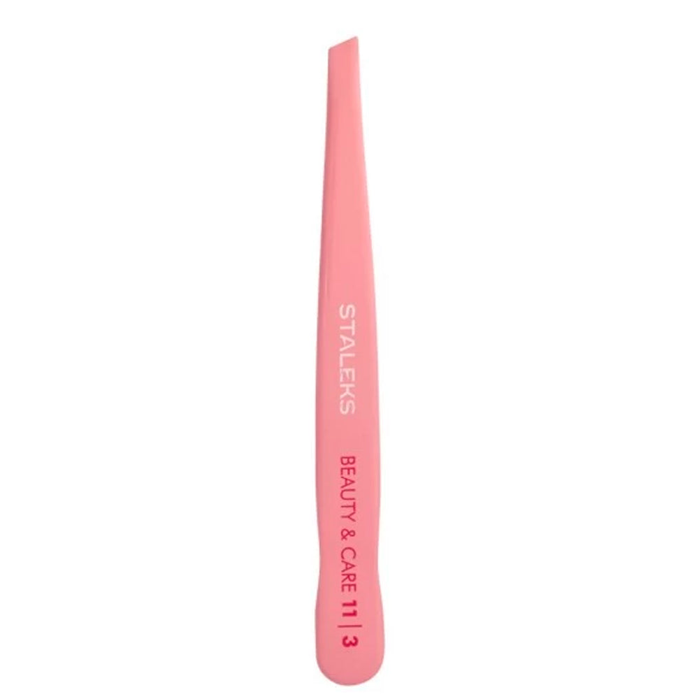 Pinzetta Rosa Per Sopracciglia BEAUTY & CARE 11 TIPO 3 (Bordi Smussati Larghi)