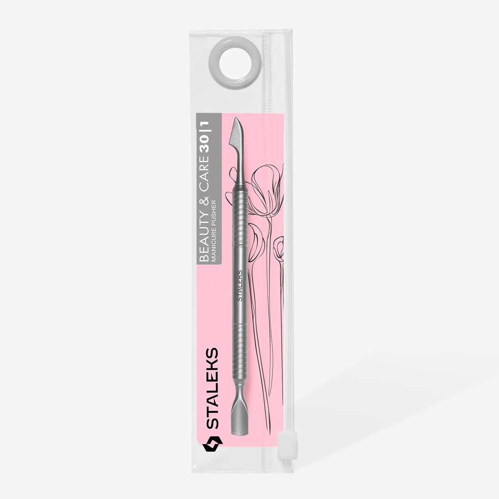 Spatola Per Manicure (Pusher Arrotondato + Ascia) BEAUTY & CARE 30 TYPE 1