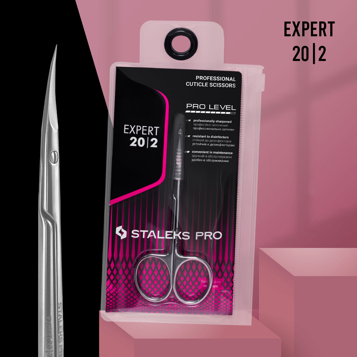 Ciseaux à cuticules professionnels EXPERT 20 TYPE 2 (25 mm)