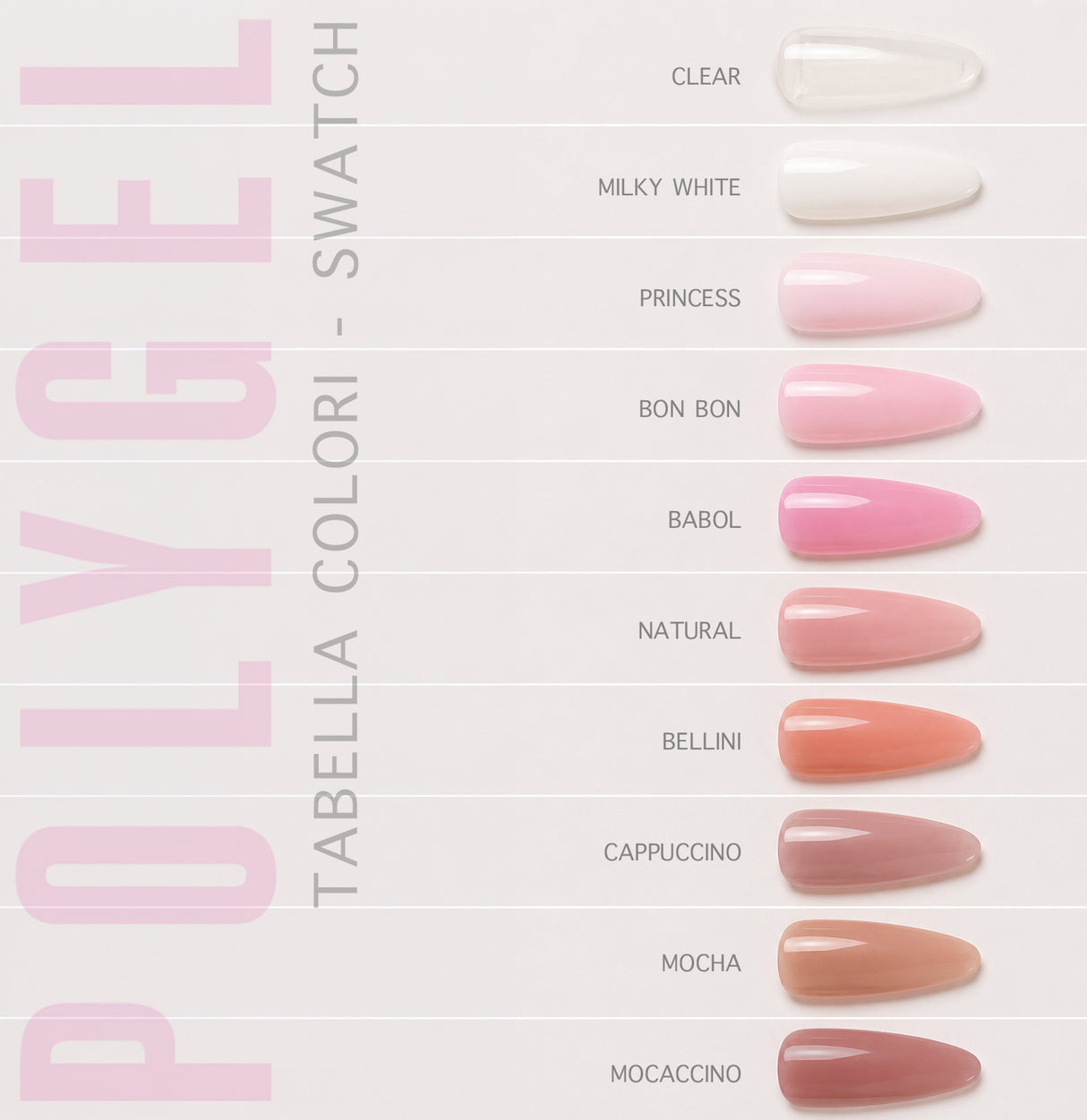 PolyGel Tubetto 60g UV/LED | 10 Colori Disponibili | Beauty Space Nails