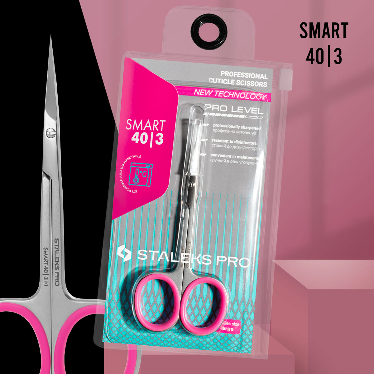 Ciseaux à cuticules professionnels SMART 40 TYPE 3