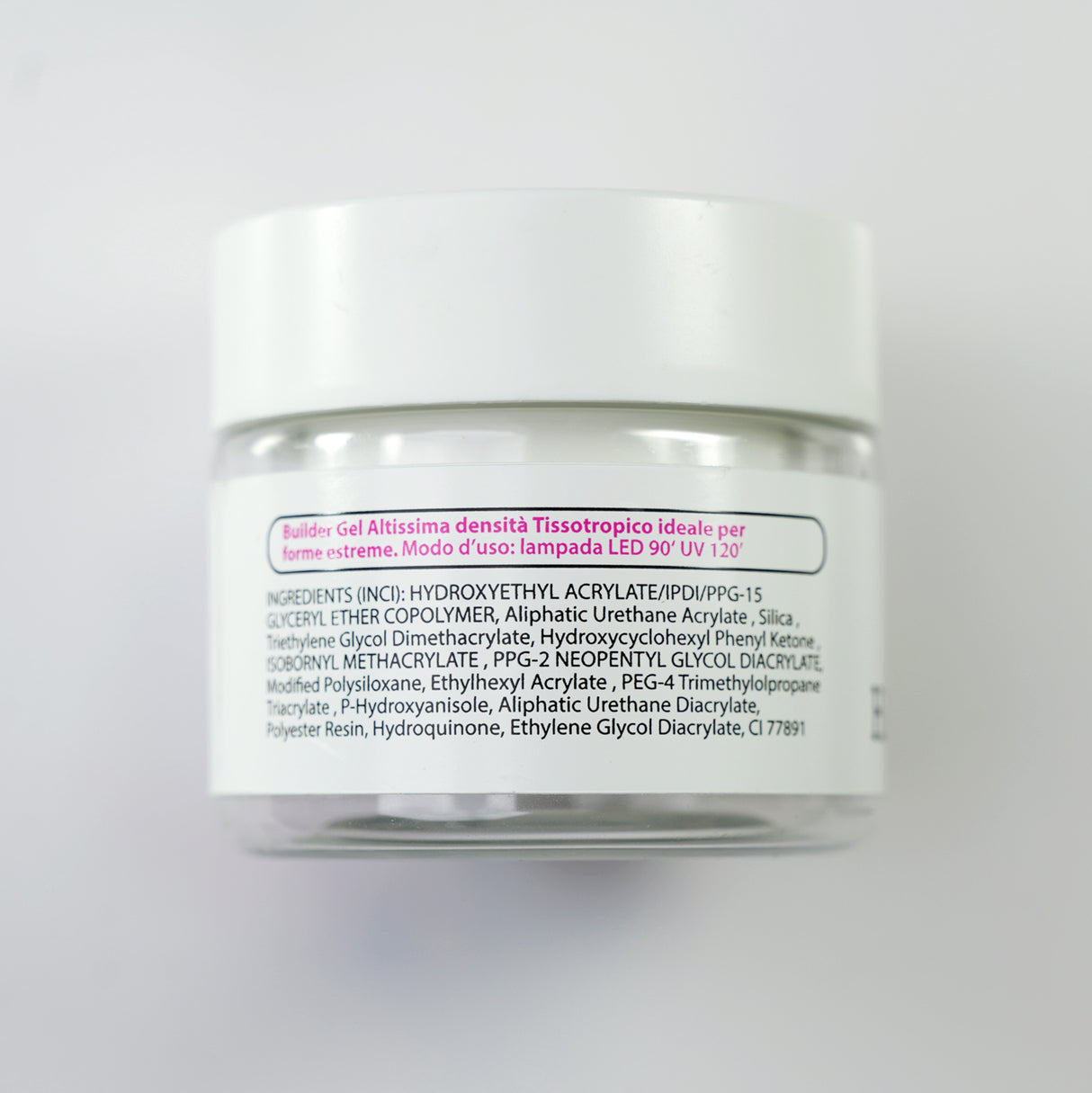 White Hard Builder Gel - French Bianco Milky White Altissima densità