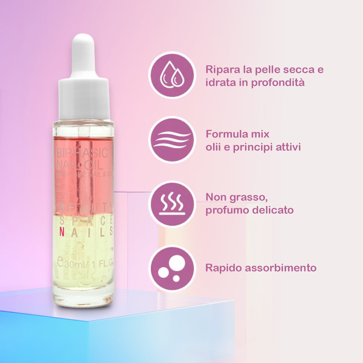 Cherry - Olio Bifasico per Unghie e Cuticole 30ml