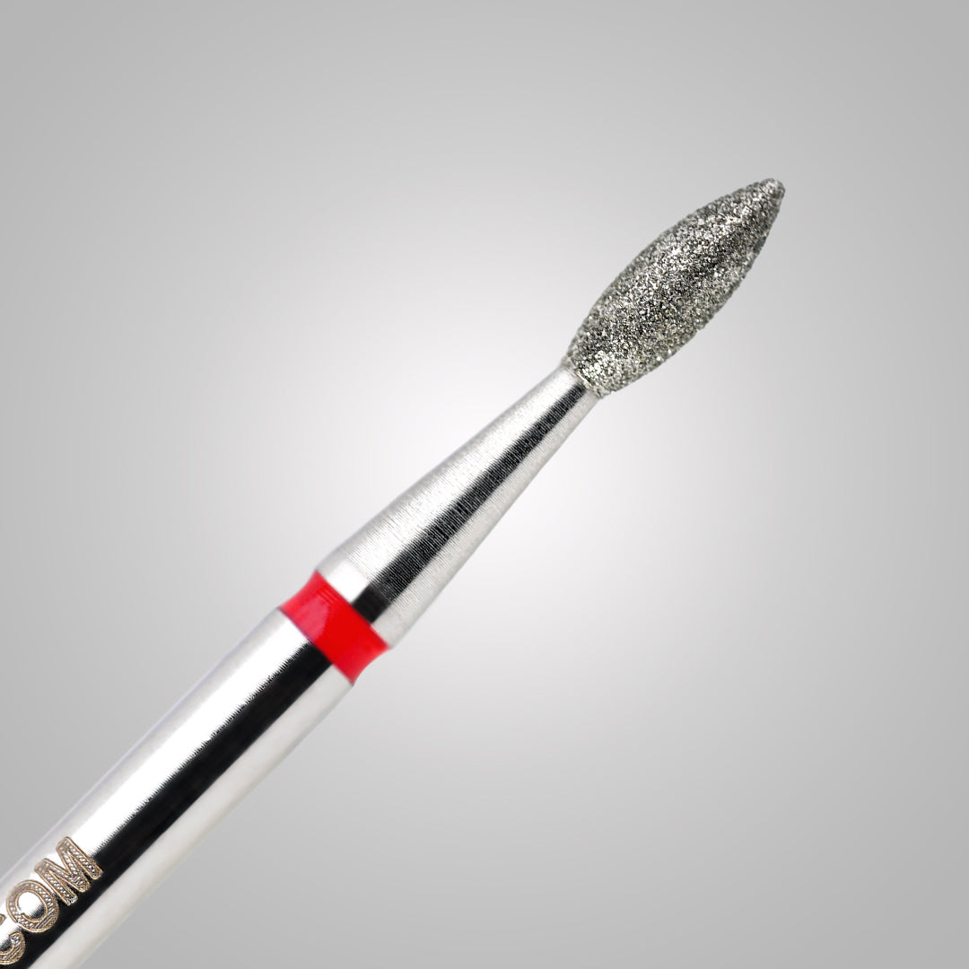 Punta Oliva allungata Ø 2.1 mm - anello rosso- BSN Prep Flame Pro Soft - Grana fine