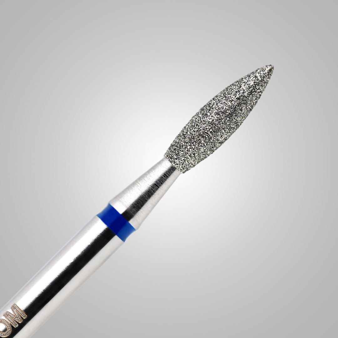 Punta Oliva centrale piena Ø 2.3 mm - anello blu - BSN Prep Olive Balance Medium - Grana media