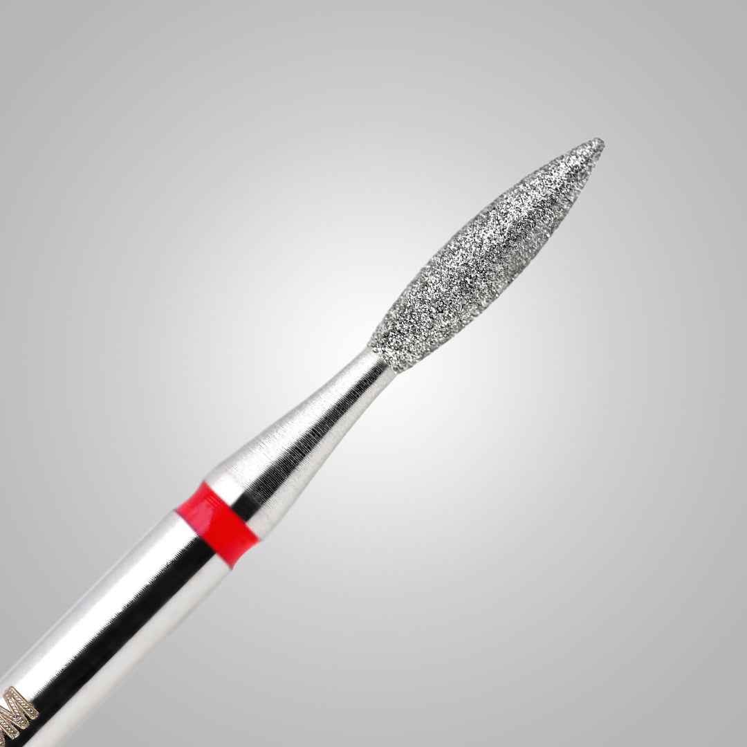 Punta Oliva lunga Ø 2.0 mm - anello rosso - BSN Precision Olive Soft - Grana fine